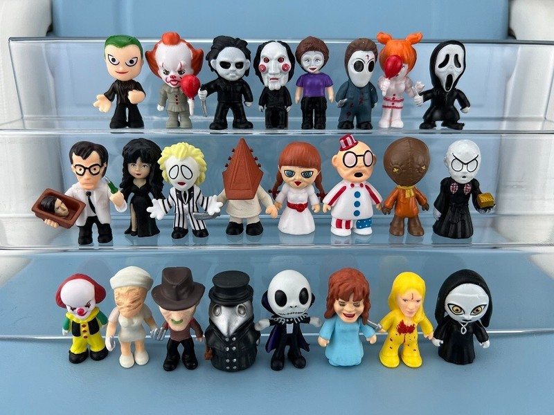 24Pcs/Set Horror Movie Halloween Figures Chucky Freddy 2'' Model Toys Gift