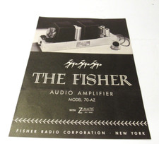 Fisher  Audio Amplifer Model 70-AZ With Z-Matic Brochure
