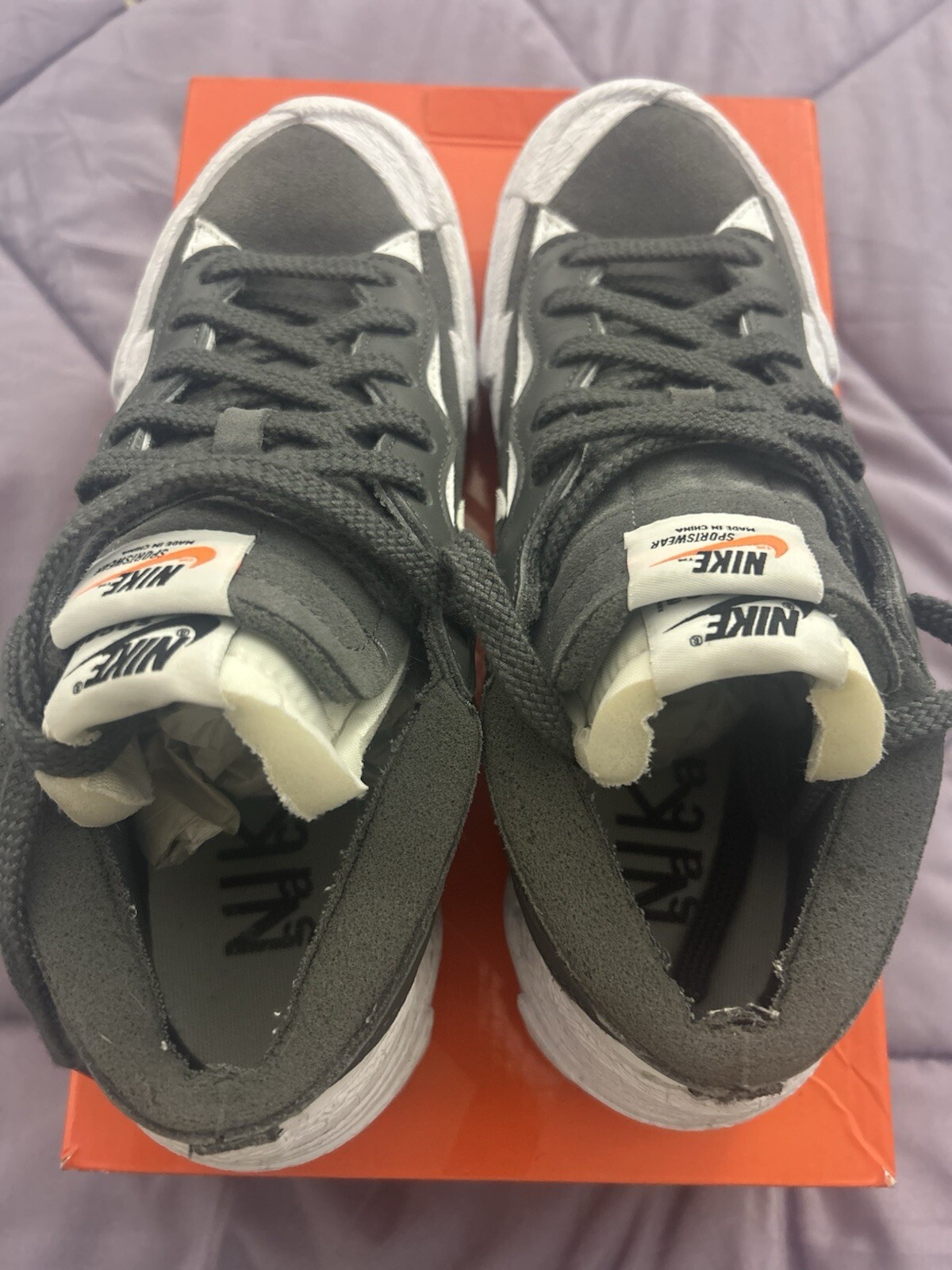 SACAI X NIKE Taglia 8 Blazer Nike sacai x grigio ferro basso