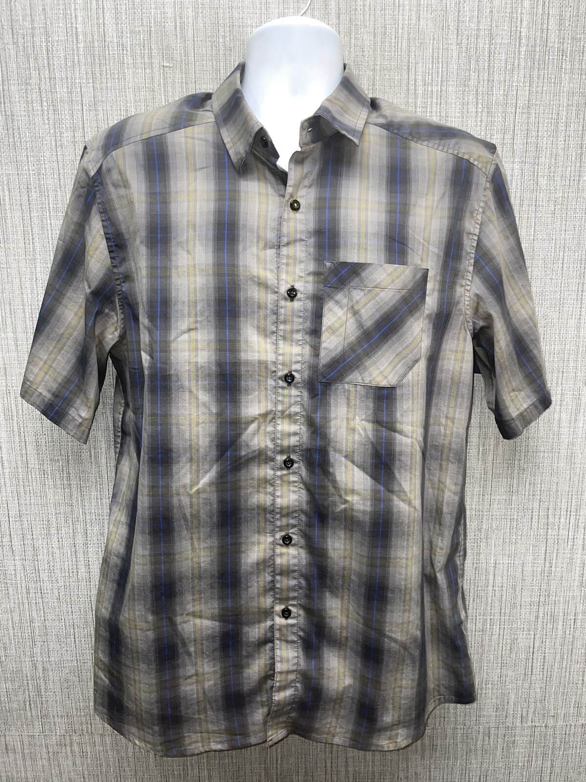 ARC'TERYX Arcteryx Camicia Multicolore Tasca Plaid Bottoni Uomo L
