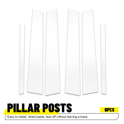 6X Chrome Pillar Posts Door Trim Window Cover For Lincoln Town Car 1998-2011