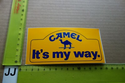 Alter Aufkleber Tabak Zigaretten CAMEL Spruch It's my way