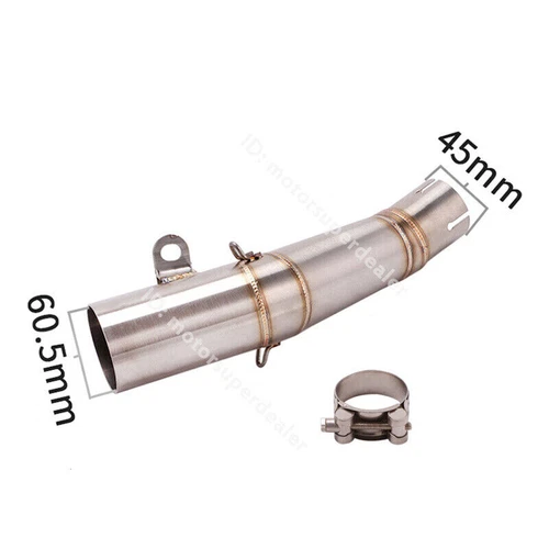 Slip for Yamaha YZF R6 2006-2023 Exhaust Link Pipe Muffler Tips Modified System - Picture 4 of 10