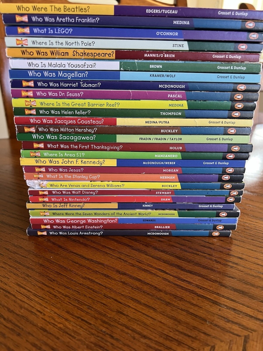 Lot of 27 Who Is/Was, What Is Children's books Biography