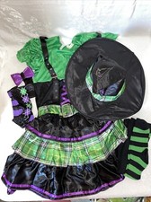 Fancy Dress WICKED COOL WITCH Halloween Costume Large 11-13
