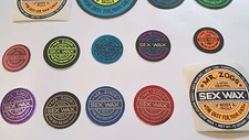SEX WAX STICKERS 14 Vintage Collector  FOIL & VINYL STICKERS Made ships USA