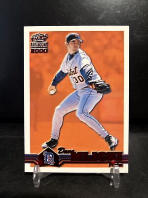 2000 Pacific Paramount Ruby Red Dave Mlicki Tigers #90