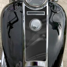 Gloss Solid Black | Dash Insert Fits Harley Road King Fuel Tank Dash Console 08+