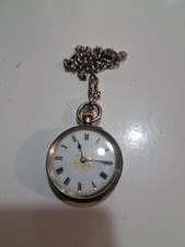 935 Solid Silver Ladies Pocket Watch. Working