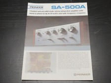 Pioneer SA-500A Original Catalogue / brochure 1 sheet Japan Printed