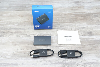 Samsung T7 1TB (MU-PC1T0K/WW) USB 3.2 Gen 2 External Solid State Drive