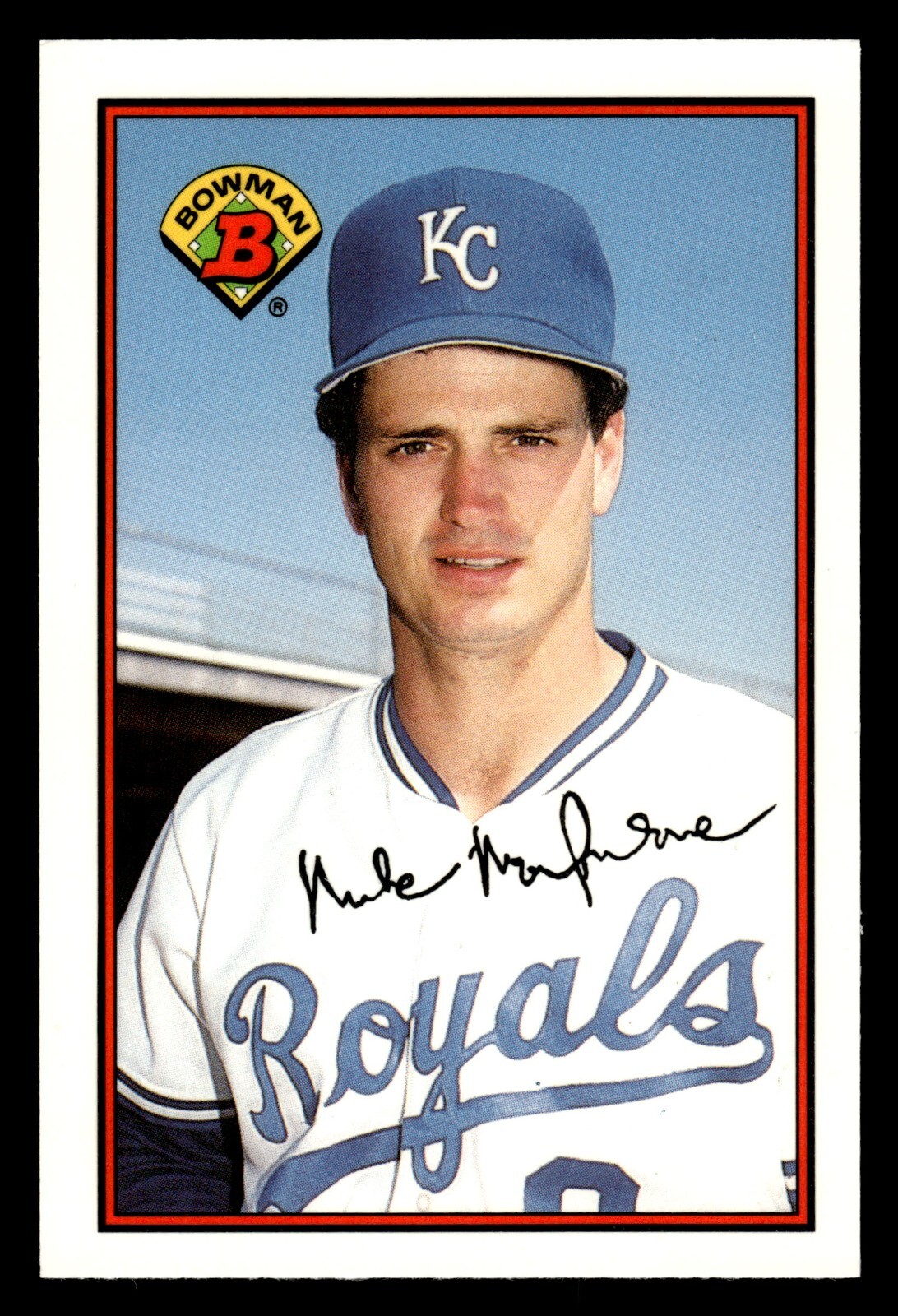 MIKE MACFARLANE ⚾ 1989 Bowman Tiffany SP #118 Kansas City Royals
