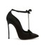 thumbnail 3 - Metal Chain Women's Suede Pumps Shoes Stiletto High Heels Pointed Toe Party Chic