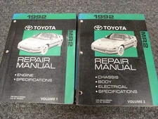 1992 Toyota MR2 Coupe Shop Service Repair Manual Set Turbo 2.0L 2.2L