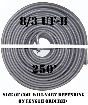 Cable Cabana 8/3 UF-B x 250' Underground Feeder Cable