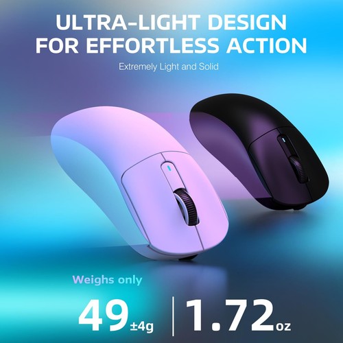 Mouse da gioco leggero wireless 26000 DPI 3 modalità con mouse antiscivolo per PC - Foto 26 di 70