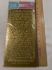 Little Claire Design Peel Off Sticker Gold & Silver Craft Stylish Sentiments NEW