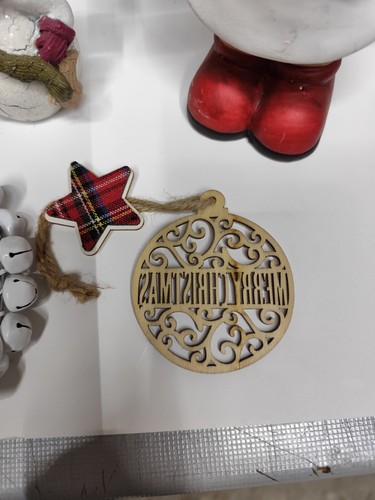 Stock pupazzi e piccole ghirlande oggetti tema natale regali totale 13 pezzi - Foto 7 di 13