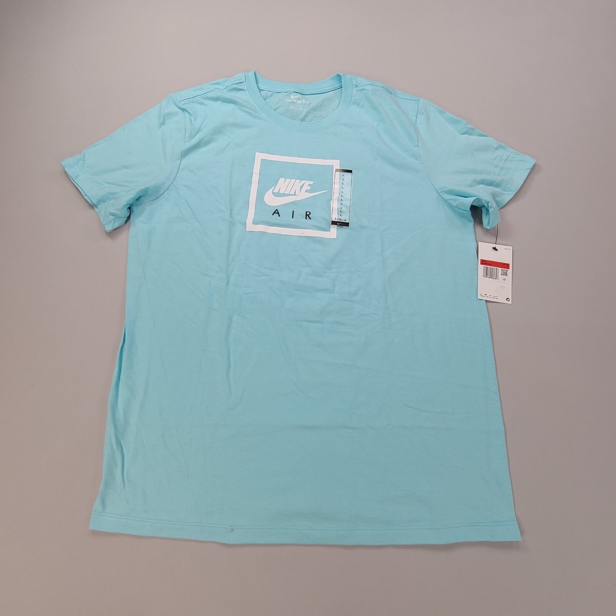 Nike Shirt Mens Large Blue Air Spell Out Outdoors Casual