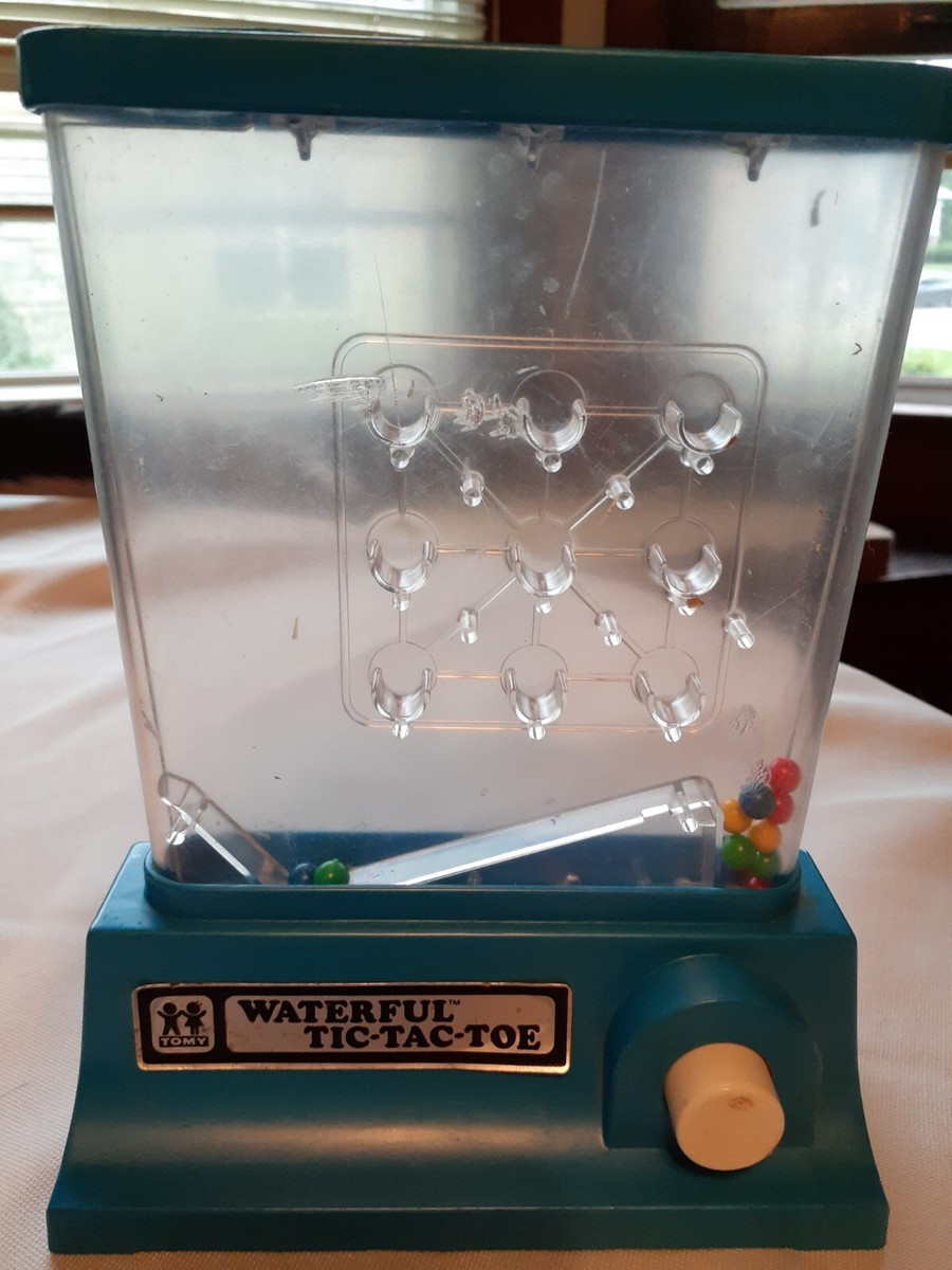 Vintage 1976 TOMY Blue Waterful Tic-Tac-Toe Toy | eBay