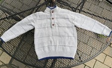 Janie Jack Grey Gray Wool Cotton Turtleneck Sweater Boys 4