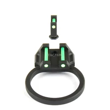 10mm High Profile Front /Rear Sight With Fiber Optic Charging Handle Glock