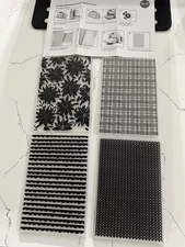 We R Memory Keepers Set of 4 Different Design Embossing Folders Scrapbooking Art