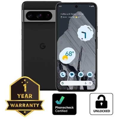 Google Pixel 8 Pro - 128 GB - Obsidian (Unlocked) Smartphone - Very Good