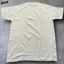 Vintage BVD Shirt Mens XL White 100% Combed Cotton Made USA Blank Tee 90s