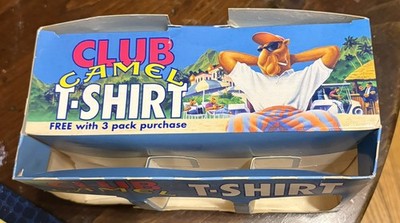 NEW Vintage 90s Joe Camel Club Wish You Were Here Cigarette Promo Shirt Size XL