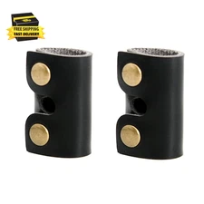 Leather Safety Razor Cover Travel Case, 2 Pcs Double Edge Razor Head Protecting