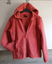 Jack Wolfskin🐺Weiche Strick-Fleece Jacke Women🧡M 38 40 Kapuze Nanuk 300 Korall