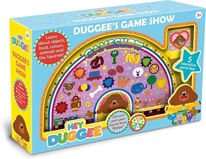 Hey Duggee's Game Show Toy for Kids - MISSING 1 YELLOW CARTRIDGE - Box Damage