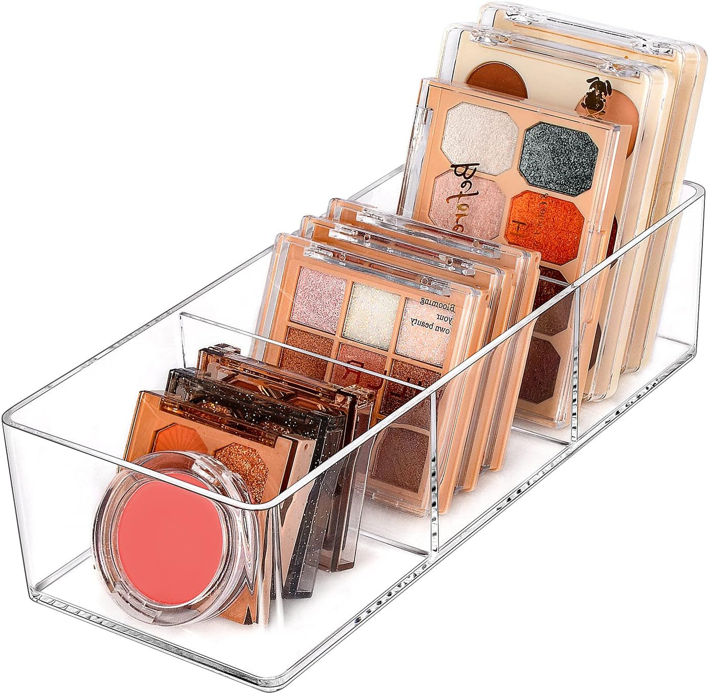 Drawer Organizer, 3-Compartment Acrylic Makeup Organizer Cosmetic Storage Jewelr