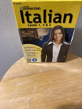 Instant Immersion Italian Levels 1-3 Language Learning Course   Complete Set