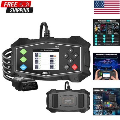 Compact and Portable V529 Scanner for Comprehensive OBD II Diagnostics at Home