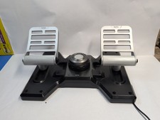 Saitek Pro Flight Combat Rudder Pedals from Mad Catz Model 43202 Metal Petals