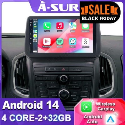 Android 14 Autoradio Für Opel Zafira Tourer C 2011-2016 Apple Carplay GPS 2+32G