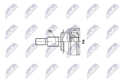 Für NTY NPZ-MZ-063 EXTERNAL JOINT MAZDA 6 2.2D 13-, CX-5 2.2D 12- /FRONT,MTM/