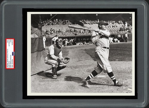 1935 Babe Ruth Original TYPE I Photo by Wide World PSA/DNA Encapsulated ...