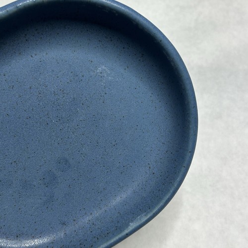 Vintage Bennington Potters Bistro Plate W/ handle Set Of 2 1897 db Blue 8” - Picture 8 of 12