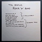 Beatles Rock N Road Vinyl LP 1969 Outtakes Around The Beatles Songs Unreleased