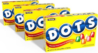 DOTS Assorted Fruit Flavored Gumdrops Candy, Theater Box
