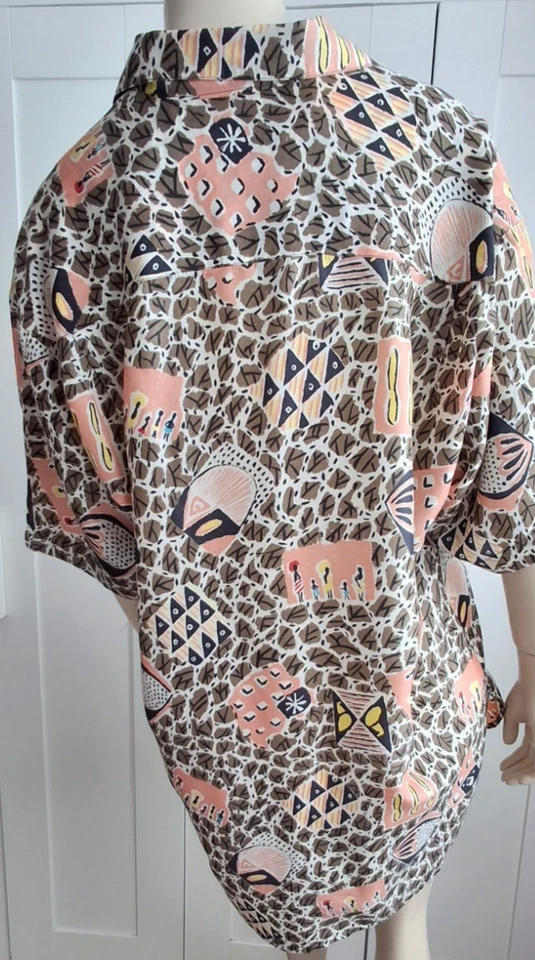 Nicole Farhi Retro Silk Shirt - Oversized - Vintage - One Size - Изображение 3 из 4