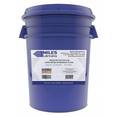 Miles Lubricants M001000803 5 Gal Pail, Hydraulic Oil, 100 Iso Viscosity, 30W