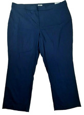 Catherines Secret Slimming Pant 26W Navy Blue Right Fit Moderate Curvy Straight