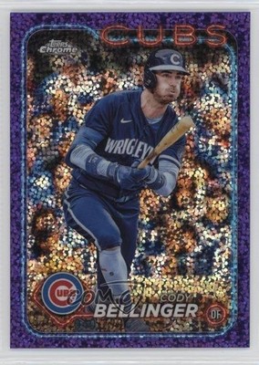 2024 Topps Chrome Purple Speckle Refractor 40/299 Cody Bellinger #232 rp9