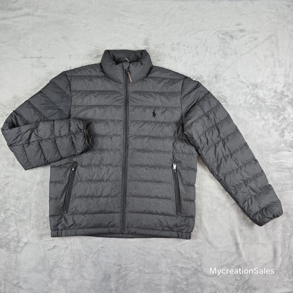 Chaqueta Polo Ralph Lauren Para Hombres XXL Embalable Acolchada Puffer Pato Plumón Cremallera Completa Foto 2 de 4