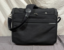 Briggs  Riley Work Black Laptop Messenger Bag 5" x 14" x 17" EXCELLENT LOOK