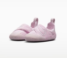 Nike Swoosh 1 TD Infant Flyknit Shoes Pearl Pink Foam Sz 6C FB3244-601